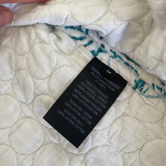 Isabel Marant Orsen Quilted Jacket FR 34 - Picture 12 of 14